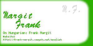 margit frank business card